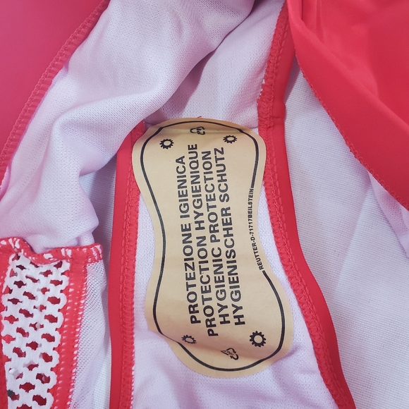 Two Piece Bikini with Pom Pom Embellishments Small - Picture 9 of 9